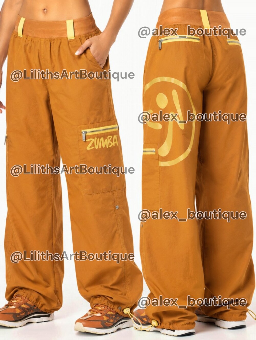 Vintage Zumba Wonder Cargo Pants Autumn Glory Size M (E151)
